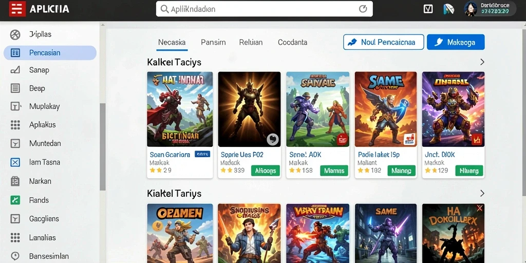 Tampilan antarmuka yang menarik dan informatif.