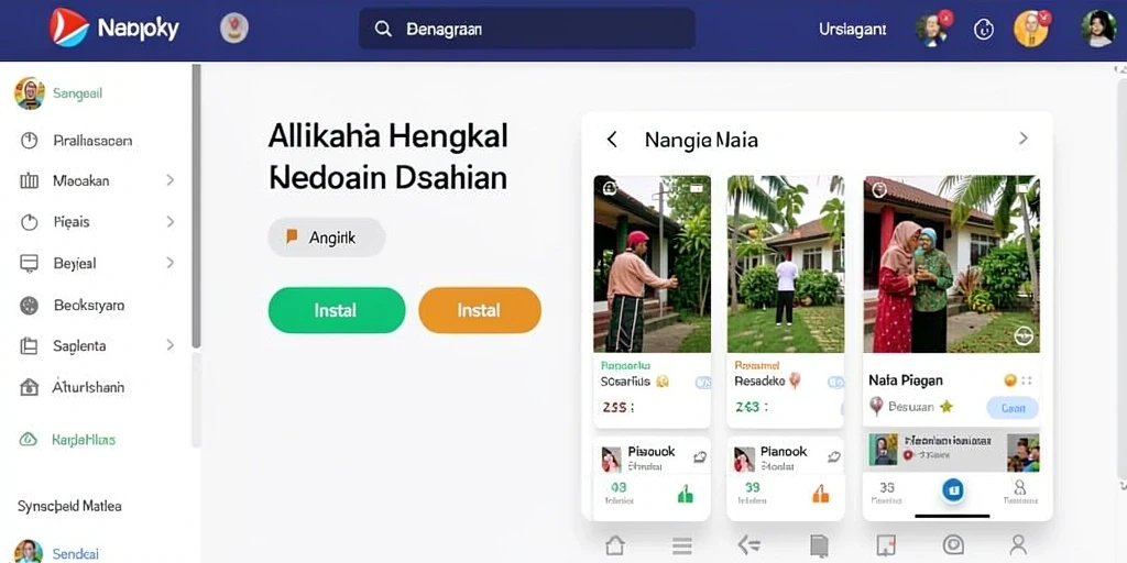 Tampilan menu utama yang menarik dan user-friendly.