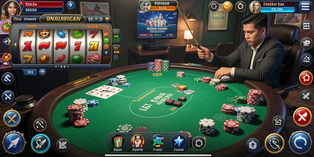 Tampilan awal game dengan karakter yang menarik.