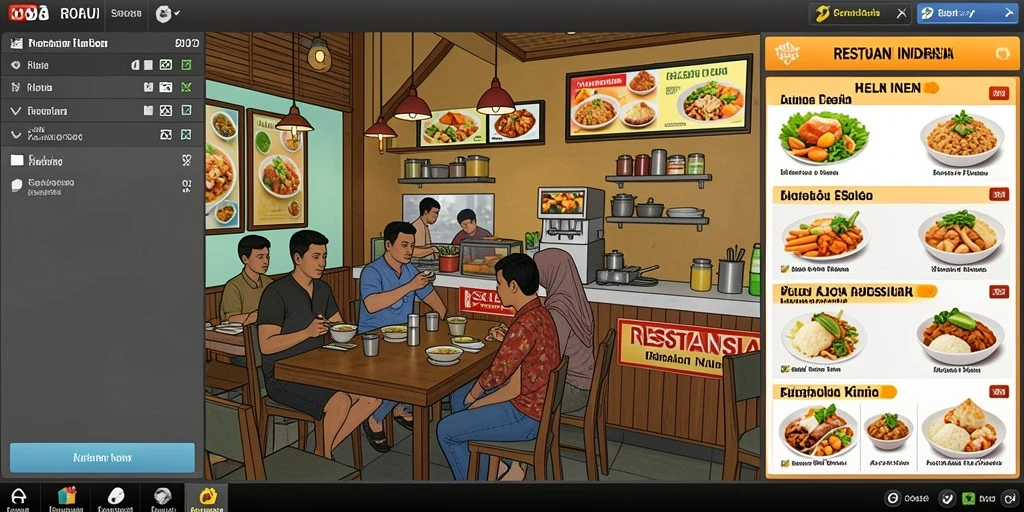 Tampilan antarmuka yang user-friendly.